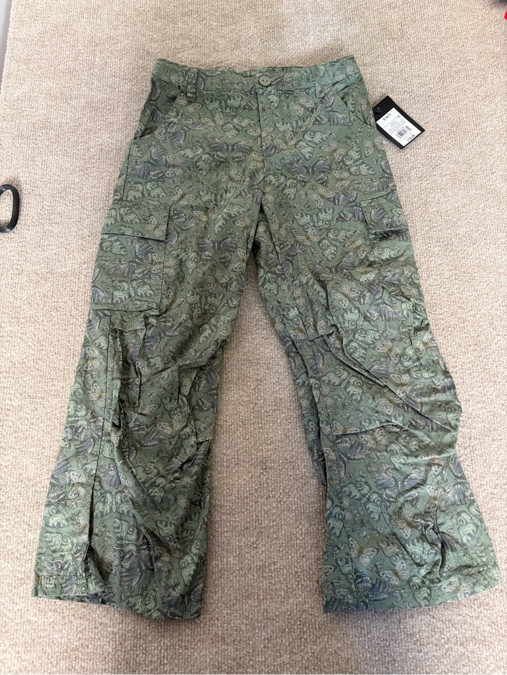 Target Green Butterfly Print Pants